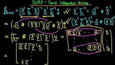 A Graduate Course in Econometrics Lecture 53 | SURE Estimator: Same Independent Variables - Part 3