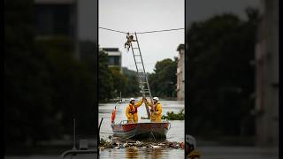Perfect Timing Monkey Leaps From Wire To Boat