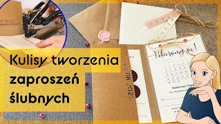 Zaproszenia ślubne DIY: Zobacz jak pracuję. Cały PROCES wykonania BTS screenshot 2