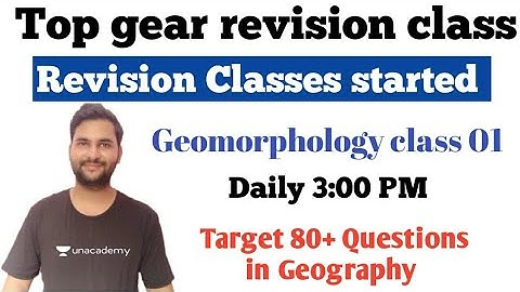 Geomorphology Revision Class 1 | NTA UGC NET 2021 | Geomorphic Process | Geography with Ankit