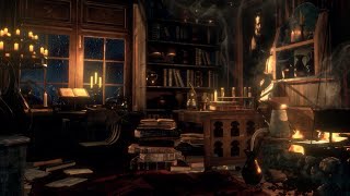 Medieval Alchemist's room Ambience l ASMR CINEMATIC