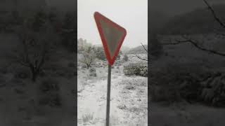 Nevada en Santiago de la Espada. Imágenes de Ángel Alguacil.