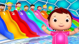 Counting to 10 Adventures: Cute Babies Explore the Waterpark | Fun Baby Songs | Classic Baby Songs