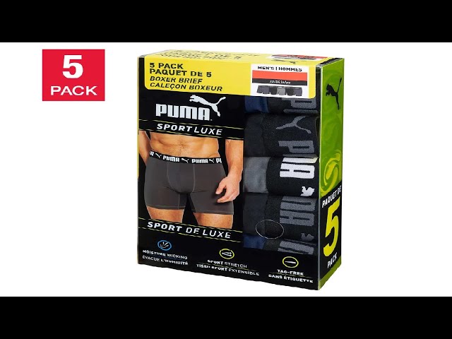 PUMA Men's Performance Boxer Briefs Underwear (3 Pack)