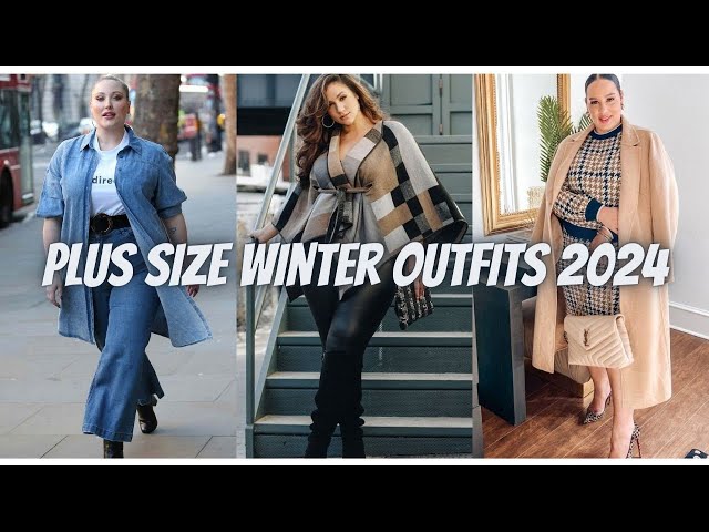 Plus Size Winter Outfits 2024, Plus Size Winter Fashion