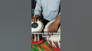 Amazing Bol for Hindi Songs in tabla | Tabla lesson #tabla #songcover #shorts