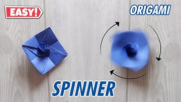 DIY GROUND SPINNER ORIGAMI|HOW TO MAKE A EASY SPINNER TUTORIAL ORIGAMI|FOLDING|TOY FROM PAPER 