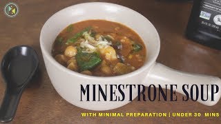 Minestrone soup in instant pot | UNDER 30 MINS IP DINNER