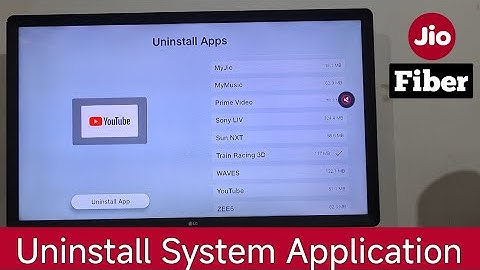 How to Uninstall Apps in Jio Fiber Setup Box | Uninstall Third party application in Jio Tv+ Fiber