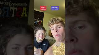 Girlfriend has to eat what I eat in a day and rates it! #shorts #funny