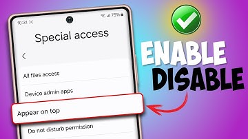 How to Enable Disable Apps to Special Access on Samsung galaxy