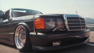 TOP STANCE W126 VIDEO Mercedes Benz SE and SEL