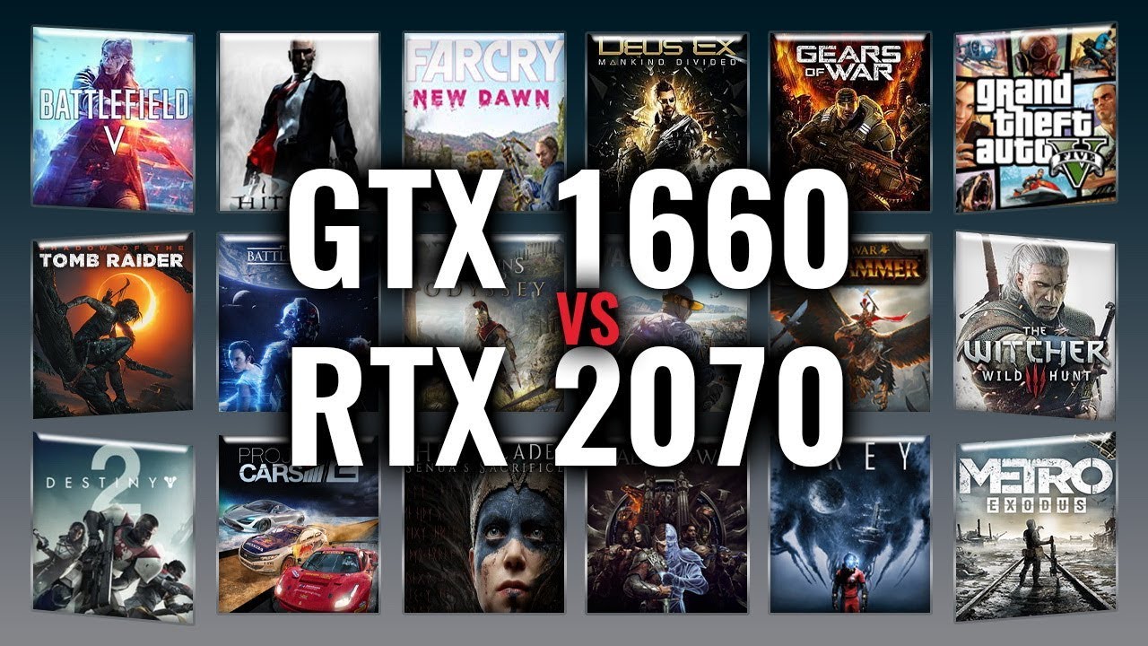 GTX 1660 vs RTX 2070 Gaming Tests & | 53 tests - YouTube
