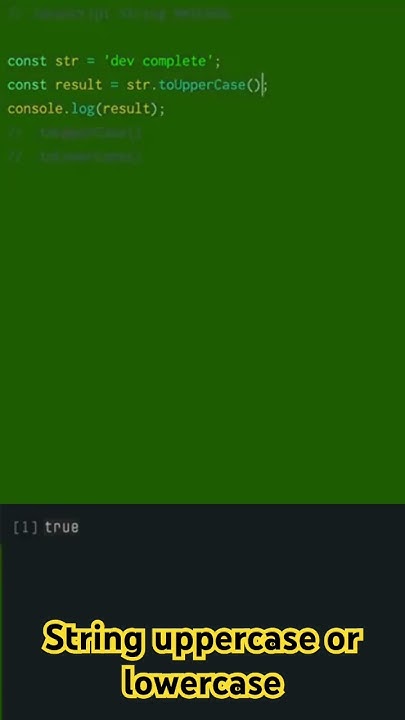 How to Uppercase or Lowercase Strings in Javascript #javascriptdev # ...
