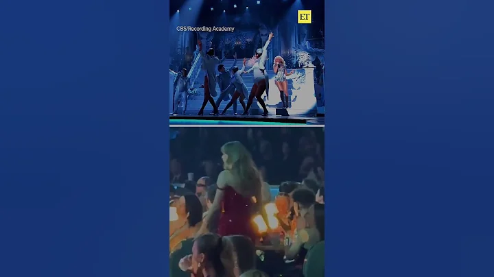 Taylor Swift was up on her feet and fangirling for Sabrina Carpenter's #GRAMMYs performance! 💃