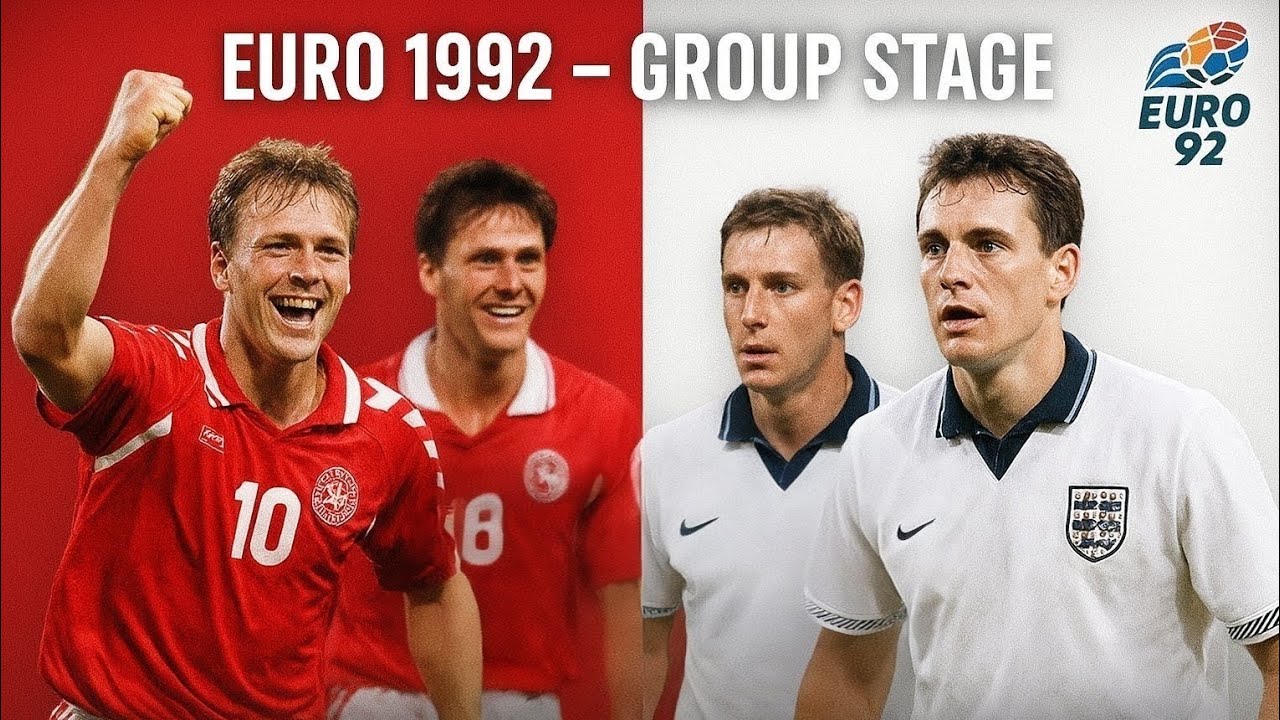 Denmark's Braveheart vs England's Lions – Euro 1992 Group Stage! 🇩🇰🦁🇬🇧