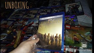 Eternals Blu-Ray UNBOXING + Complete MCU Movie Collection (With MCU Haul)