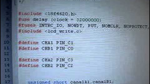 Reading Rotary Encoder with PIC18F4620