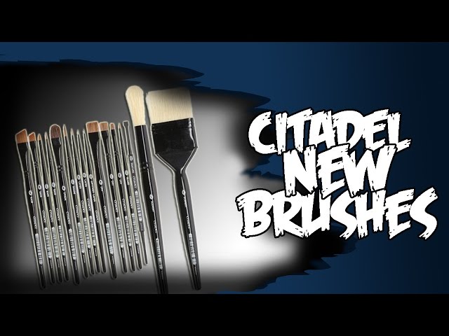 New Citadel Brushes - Review Games Workshop Painting 