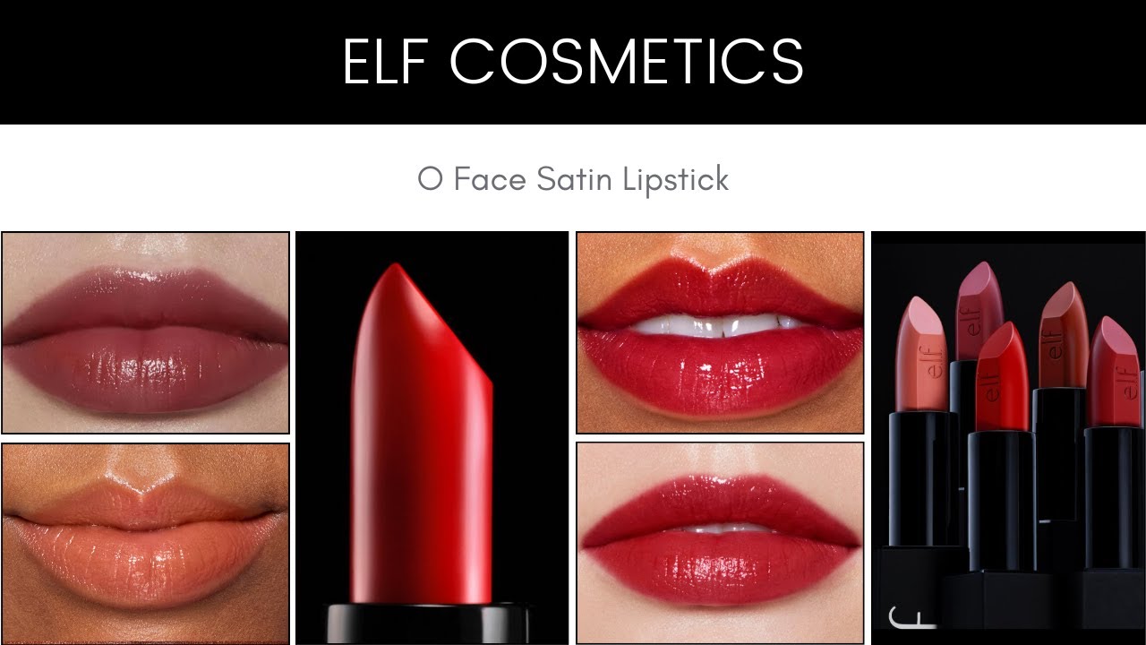 Elf Cosmetics O Face Satin Lipstick Youtube 