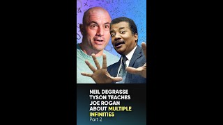 Different sized infinities - Part 2 - Joe Rogan and Neil deGrasse Tyson discuss #shorts