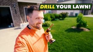 How to Fix Severely Compacted Soil | Drill Hack & Liquid Aeration