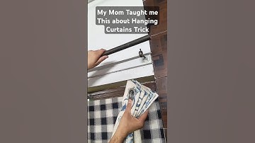 My Mom Taught me this about curtain hanging trick #shorts #homedecor #curtain #dailyshorts