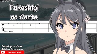 Video-Miniaturansicht von „Seishun Buta Yarou wa Bunny Girl Senpai no Yume wo Minai ED - Fukashigi no Carte Guitar Tutorial“