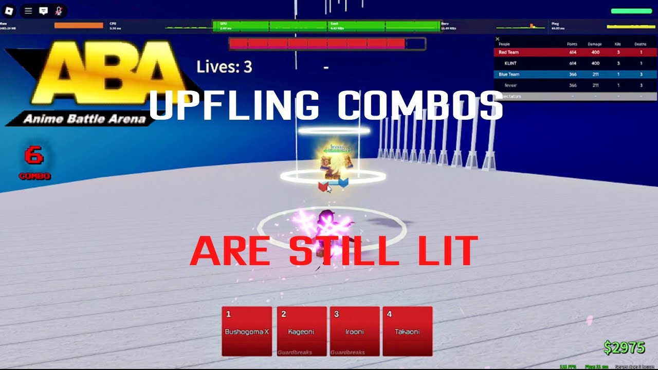 ABA UPFLING COMBOS ARE SO FUN Anime Battle Area Roblox YouTube 
