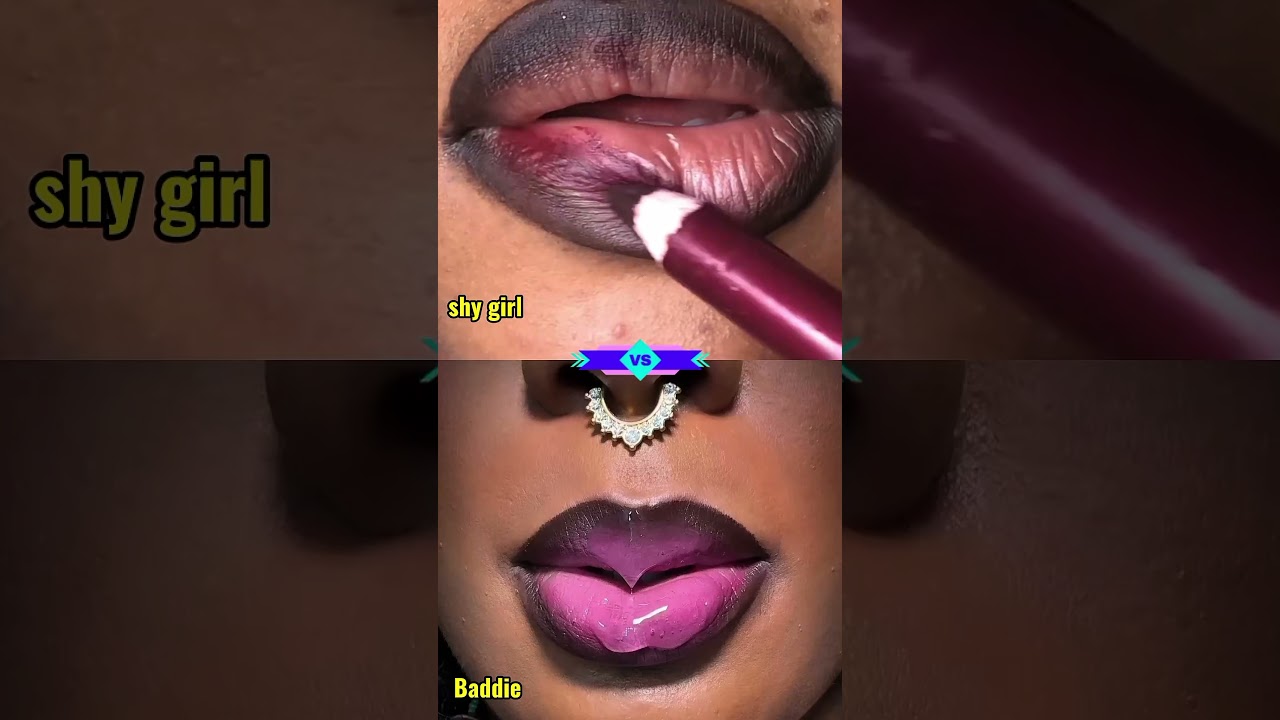 Shy girl vs baddie #makeupshorts