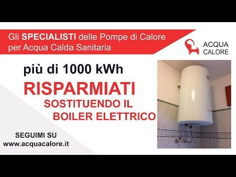 [CASO DI SUCCESSO] Eliminato il boiler elettrico e risparmiati più di 1000 kWh