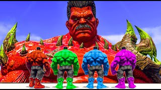 Hulk Vs Red Hulk | Team Hulk COC vs Red Hulk Hell - What If