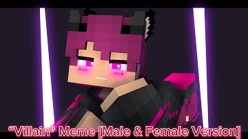 “K/DA - Villain“ Meme [Male & Female Version] - Mine-imator Minecraft Animation