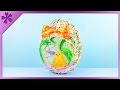 Diy yarn easter egg with chick inside eng subtitles  speed up 331
