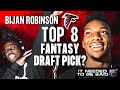 Bijan Robinson Reacts to Top 8 Fantasy Draft Comments with Tyreek Hill