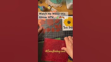 Football Sounds & Weeding Glitter HTV! #asmrsounds #glitter #htv #silhouette @SiserNorthAmerica