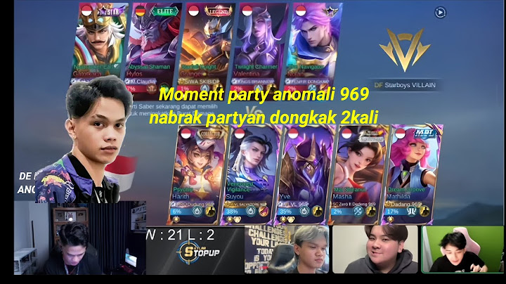 PARTY ANOMALI 969 VS DE FAMILIA #mobilelegends #penjoki #skylar