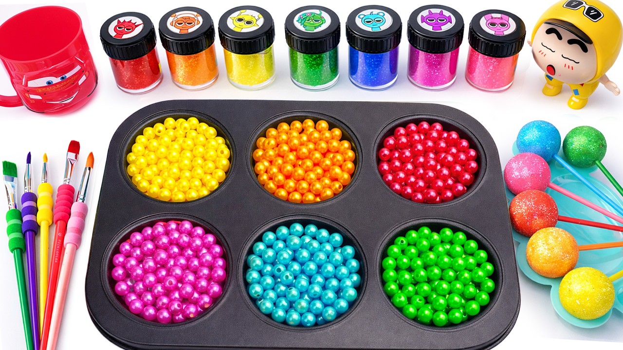 Oddly Satisfying Video 🌈 How To Make Rainbow GIANT Paint Puddles Form Mixing Sprunki Color ASMR