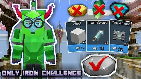 Iron only Challenge! (+Duo Mode) | Blockman go | bedwars