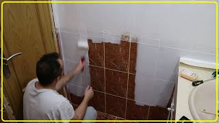 PINTAR AZULEJOS DEL BAÑO