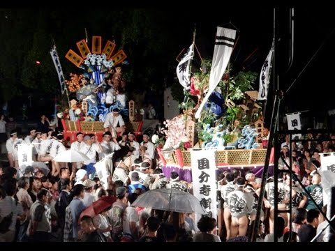 霧島国分夏まつり　山車競争