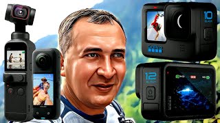 Тест GoPro Hero 12 Стоит ли покупать? Конкуренты ? DJI Pocket 2 , Insta360 X3. Что выбрать?