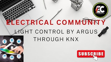 Light control by argus sensor using KNX, Building automation, smart home