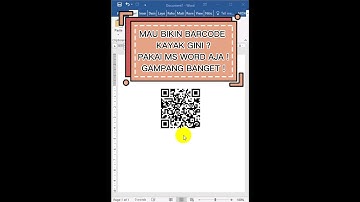 BIKIN BARCODE CUKUP PAKAI WORD AJA BISA !!! #shorts