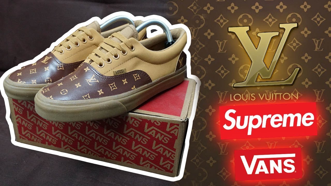 Supreme X Louis Vuitton Vans Custom Shoes + (Full Tutorial), ARTO
