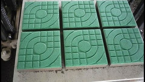 QTF3-15 Full automatic color paver cement brick making machine tested video