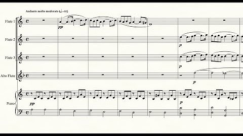 Faure - Pavane - play along with a virtual ensemble (Flute 3)