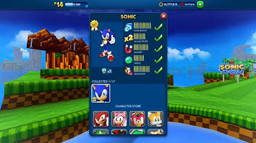 Sonic Dash SONIC Upgraded to MAX level
