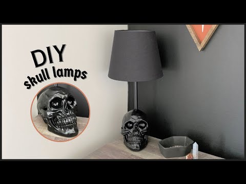 SASQUATCHFABRIX × HEAVOGON SKULL LIGHT DIY SKULL LAMPS 💀 | skull home decor - YouTube