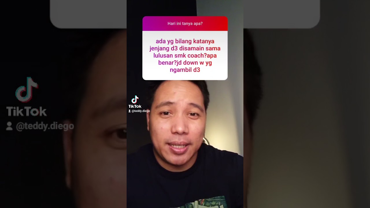 Lulusan D3 disamain sama lulusan SMK. Benar ?